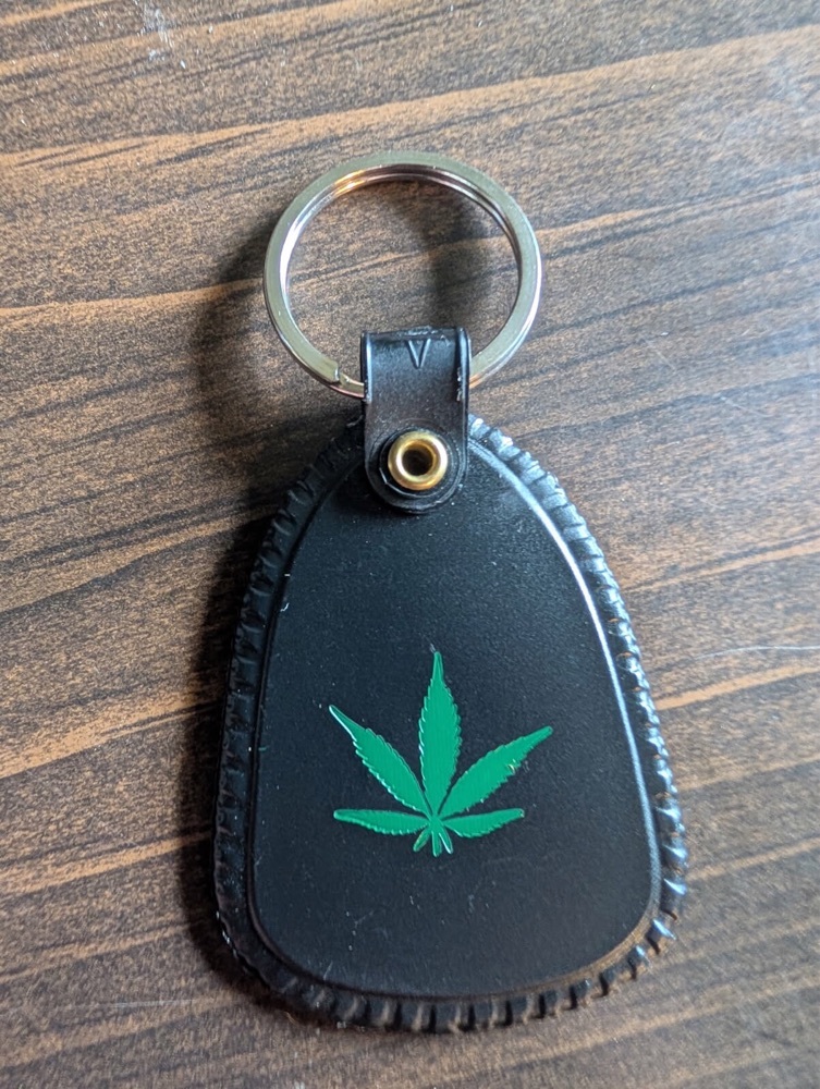 FREE: 3 marijuana pot leaf keychains