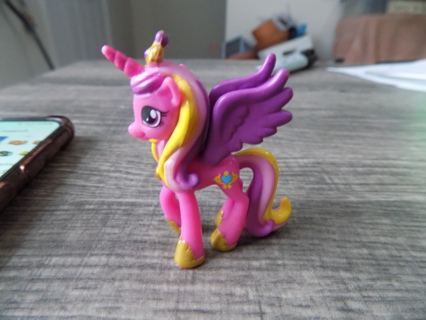 My Little Pony pink and purple  unicorn wings yellow mane Princess Cadance