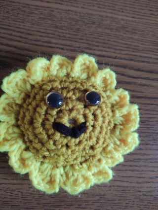 Hand Crocheted Amigurumi Sunflower