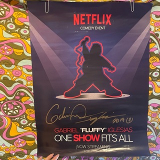 Autographed Gabriel Fluffy Iglesias Poster 