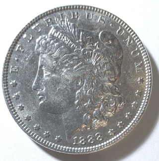 1888-P U.S. Morgan Silver Dollar $1 - BU