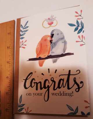 Wedding Congratulations Card (with Envelope)