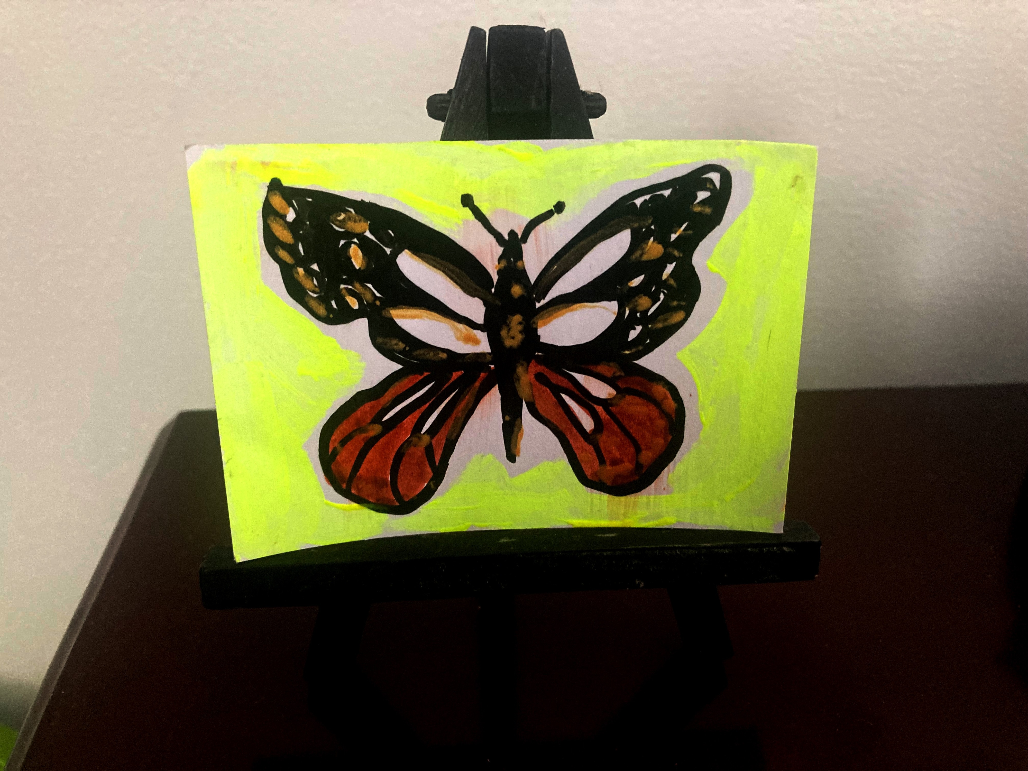 FREE: Original Hand Painted ACEO Card, Butterfly..signed