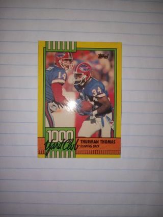 1990 NFLPA Topps 1000 Yard Club Football Card