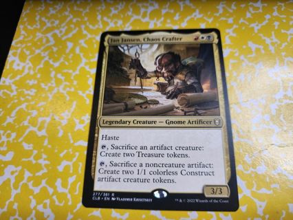 Magic the gathering mtg Jan Jansen Chaos Crafter 277/361 Baldurs Gate