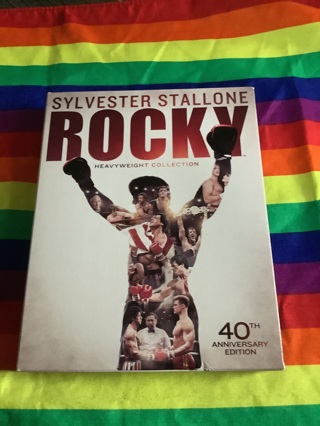 Sylvester Stallone Rocky Heavyweight Collection Blu-Ray Excellent Condition Includes 5x7 Photo Cards