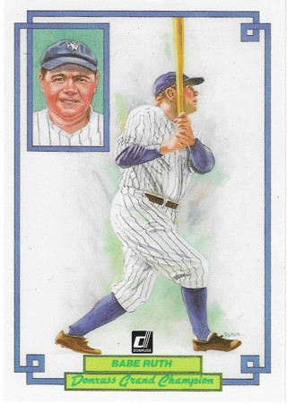 1984 Babe Ruth HOF Donruss Grand Champion Jumbo Baseball Card