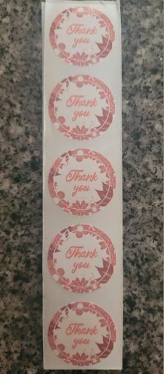 10 Thank You Stickers