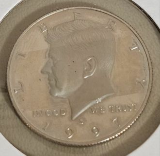 1997 S Proof Kennedy Half Dollar Clad