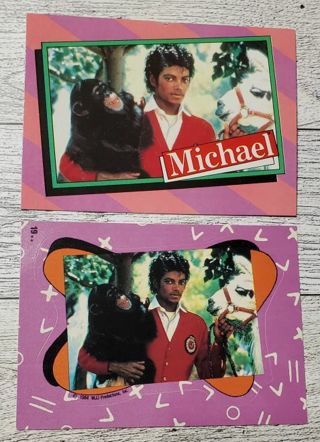 1984 Michael Jackson Card & Sticker