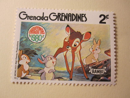 Grenada / Disney 2c stamp: 1980 Bambi - Uncancelled