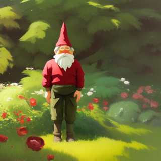 Listia Digital Collectible: A Gnome Among the Roses