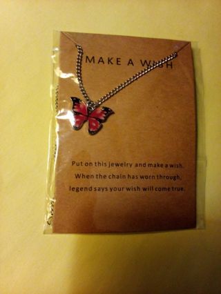 NIP Make A Wish-Butterfly Necklace Read Description before bidding