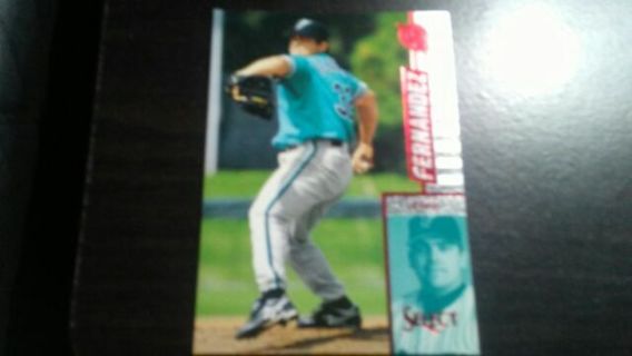 1997 PINNACLE SELECT ALEX FERNANDEZ FLORIDA MARLINS BASEBALL CARD# 91