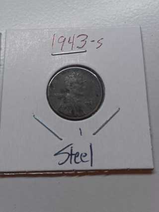 1943-S Steel Lincoln Wheat Penny! 13.1