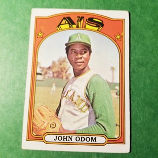 1972 - TOPPS BASEBALL CARD NO. 557 - JOHN ODOM - A'S