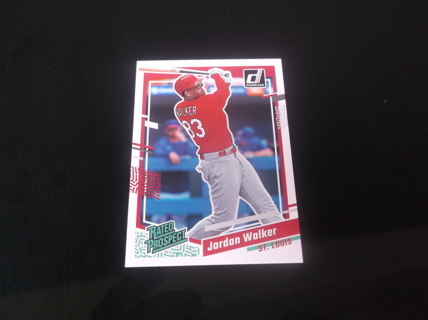 mlb 2023 Donruss   rated  prospect   Jordan Walker   card  #   50   St. Louis Cardinals