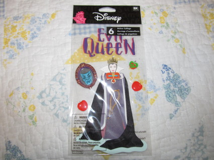Disney Evil Queen from Snow White 3D Stickers, New in package 3 dimensional Decals
