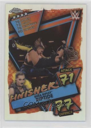 RHEA RIPLEY 2021 WWE ATTAX TOPPS CHROME ROOKIE REFRACTOR PARALLEL JUDGEMENT DAY