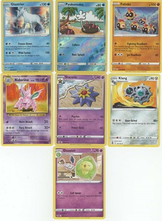 Awesome Set of 7 Pokemon w/Holo & Reverse Holo!