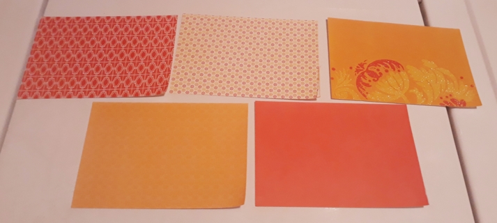 5 pieces of Cardstock - Cardmaking