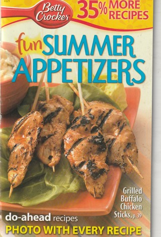Soft Covered Recipe Book: Betty Crocker:Summer Appetizers