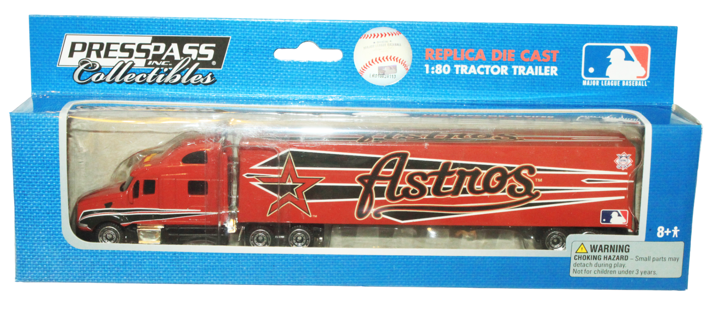 Vintage Logo Houston Astros MLB Baseball - 1:80 Diecast Truck Toy Vehicle 2009