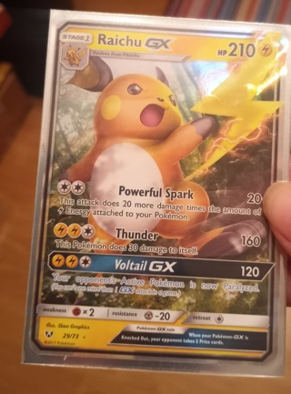 Raichu Gx Pokemon Card