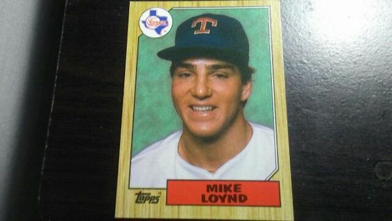 1987 TOPPS MIKE LOYND TEXAS RANGERS BASEBALL CARD# 126