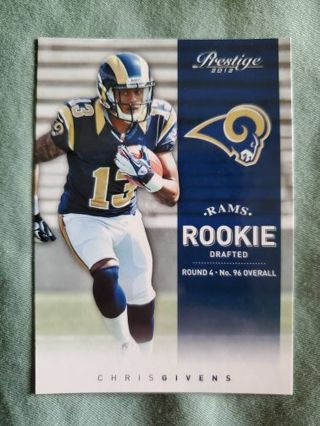 2012 Panini Prestige Rookie Chris Givens