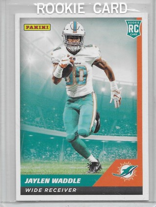 Jaylen Waddle 2021 Panini Sticker Card #75 Rookie Card