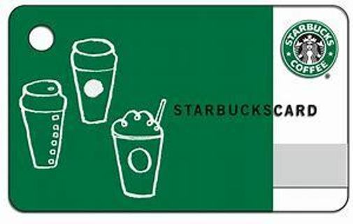 $20 STARBUCKS E-GIFT CARD