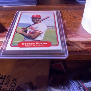 1982 fleer George foster baseball card 