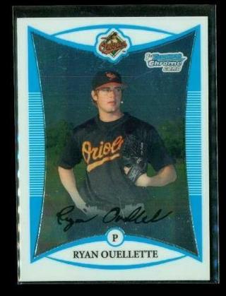 2008 TOPPS 1ST BOWMAN CHROME Baseball Card BCP37 RYAN OUELLETTE Orioles