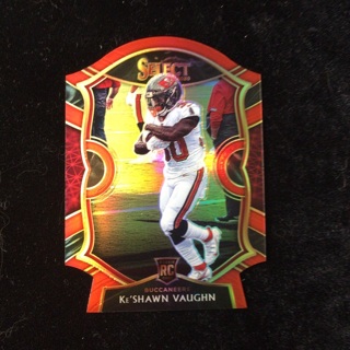 Ke’Shawn Vaughn Select Rookie Red Die Cut