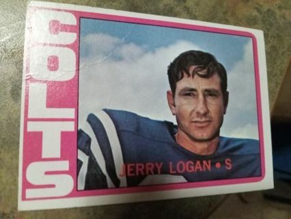 1972 TOPPS JERRY LOGAN COLTS FOOTBALL CARD# 31