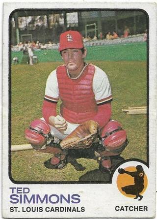 1973 TOPPS TED SIMMONS CARD