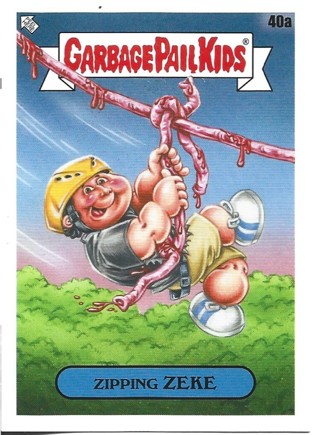 Brand New 2021 Topps Garbage Pail Kids Zipping Zeke Sticker