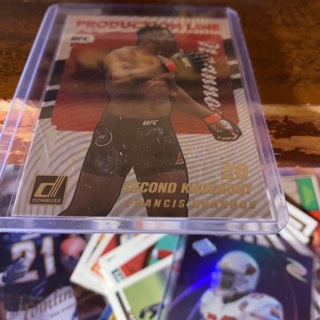 2022 panini donruss production line Francis ngannou UFC card 