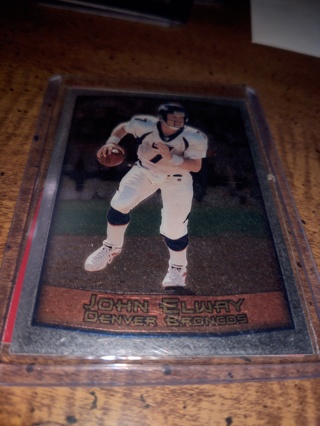 Two Card Lot football veteran quarterback John elway 