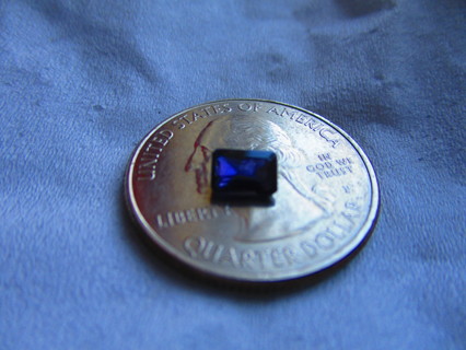 Emerald Cut Violet Blue Iolite Gemstone .5 Carat