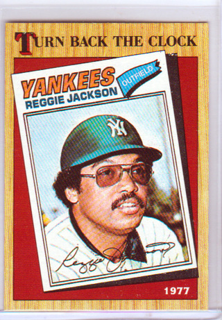 Reggie Jackson, 1987 Topps Turn Back the Clock Card #312, New York Yankees, (L4