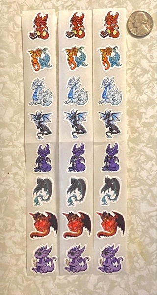 24 dragons stickers 50 with gin