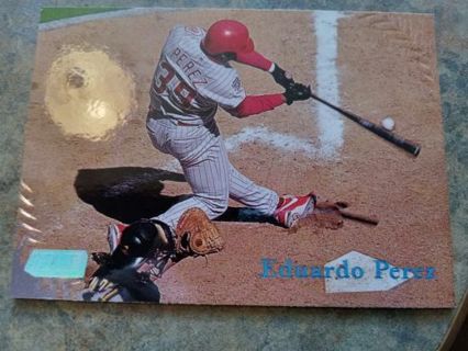 1998 TOPPS STADIUM CLUB EDUARDO PEREZ CINCINNATI REDS BASEBALL CARD# 273