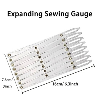 Expanding sewing gauge 