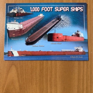 1000 Foot Super Ships Post Card 