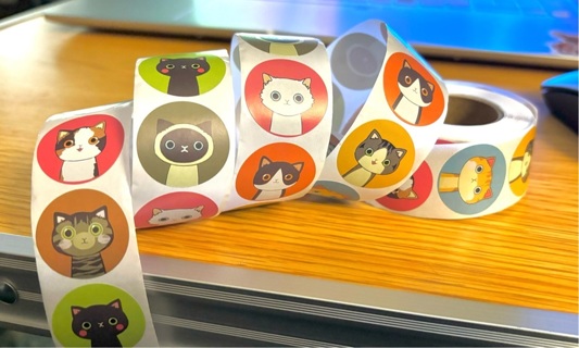 25 cat stickers