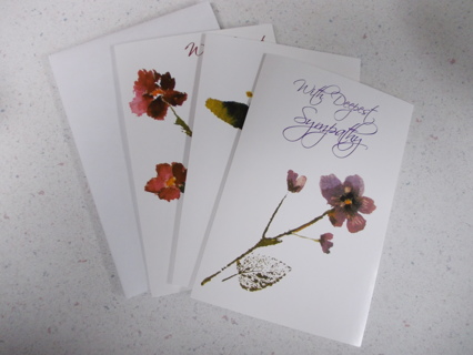 (3) Sympathy Cards with Envelopes