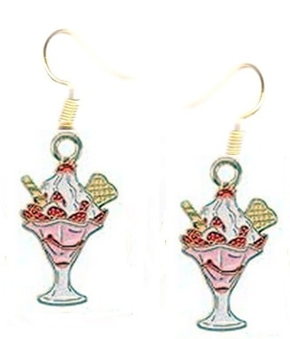 GP ENAMEL ICE CREAM SUNDAE EARRINGS STYLE 1 LOT 3 (PLEASE READ DESCRIPTION