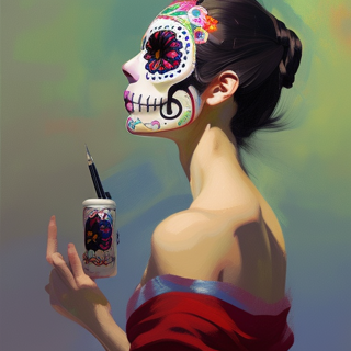 Listia Digital Collectible: Sugar Skull Woman